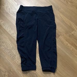 Athleta Women’s Navy Blue Polyester Spandex Stretchy Athletic Joggers Pants